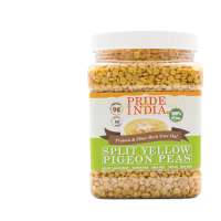 PRIDE OF INDIA - NATURAL SPLIT YELLOW PIGEON PEAS BULK PACK(25 KG, 55 LBS)